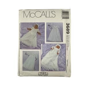 McCall's Gooseberry Hill Sewing Pattern 3689 Christening Dresses NEW